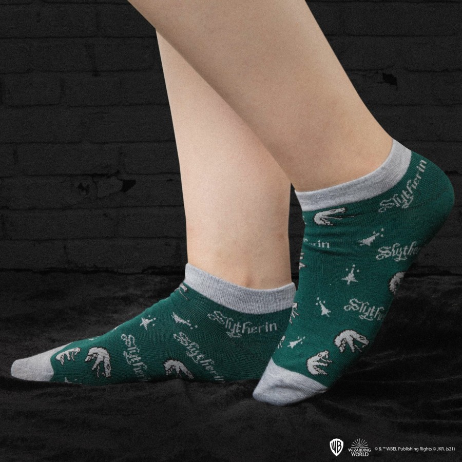 Cinereplicas Socks | Set Of 3 Slytherin Ankle Socks