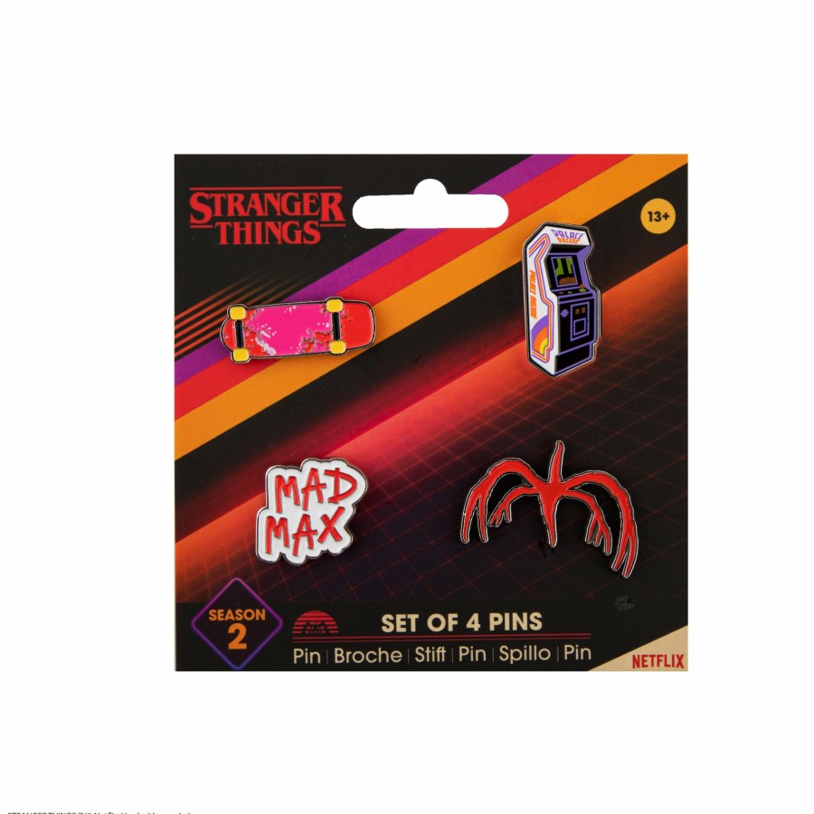 Cinereplicas Pins | Set Of 4 Stranger Things Season 2 Pins