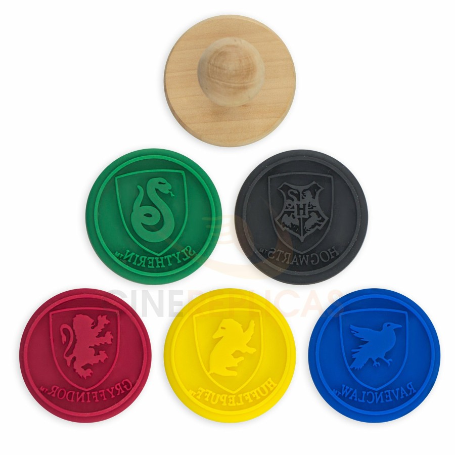 Cinereplicas Bakeware | Set Of 5 Hogwarts Houses Interchangeable Cookie Stamps