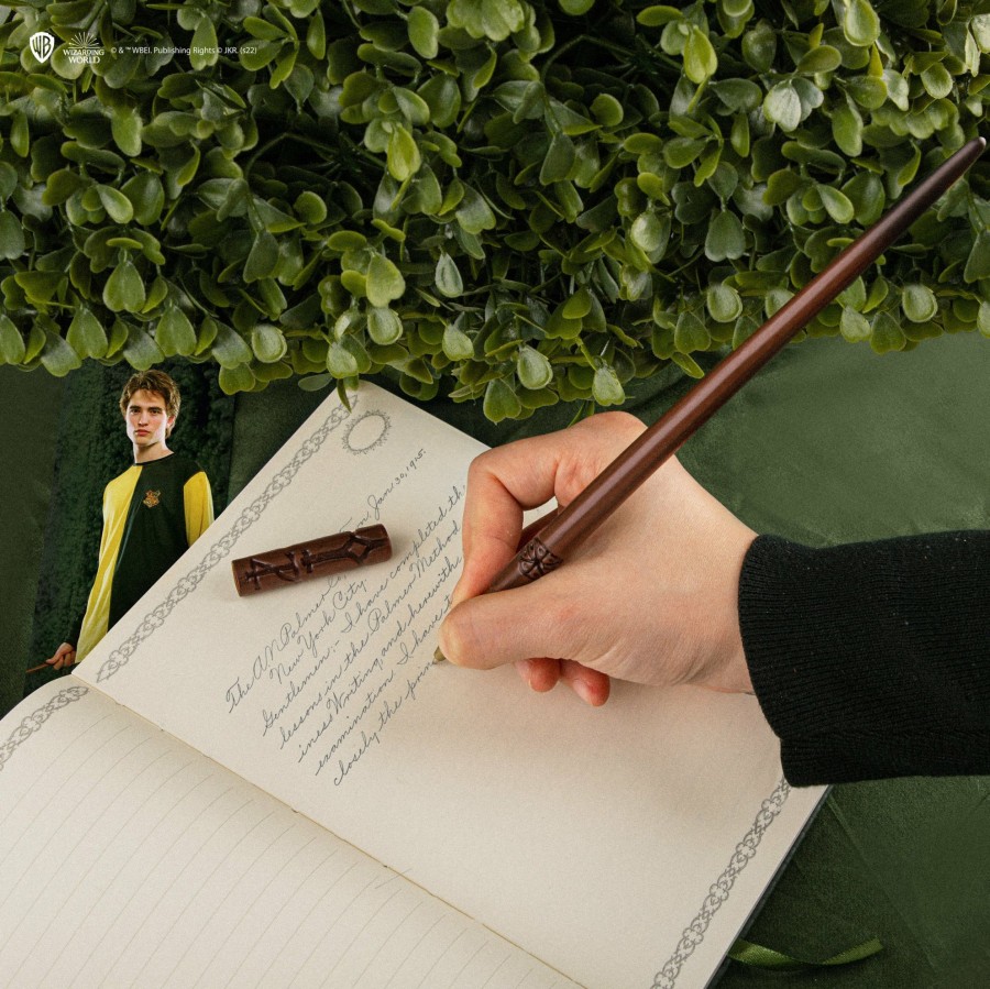 Cinereplicas Pens | Cedric Diggory Wand Pen With Stand & Lenticular Bookmark