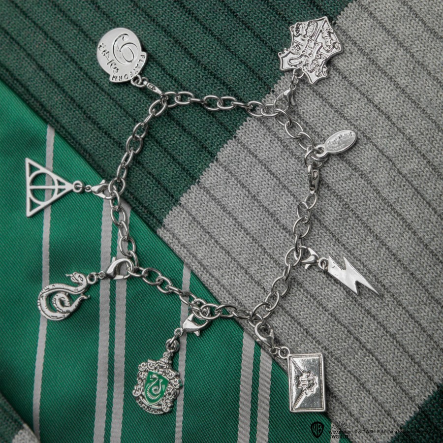 Cinereplicas Bracelets | Set Of 2 Slytherin Charms