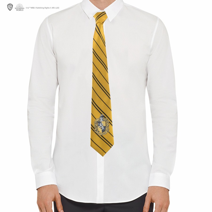 Cinereplicas Ties | Adults Woven Crest Hufflepuff Tie