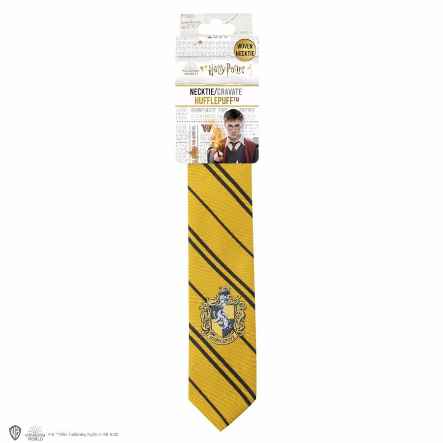 Cinereplicas Ties | Adults Woven Crest Hufflepuff Tie