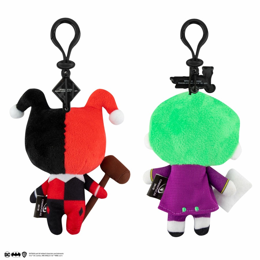 Cinereplicas Keyrings | Harley Quinn And The Joker Plush Keyrings