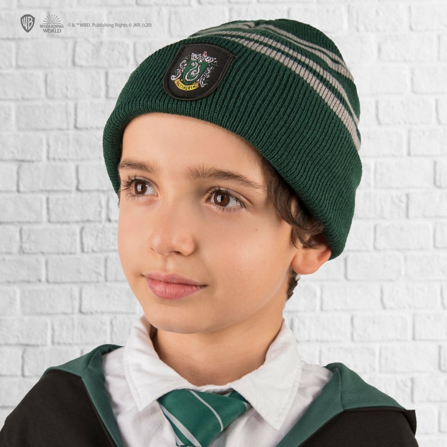 Cinereplicas Gloves | Kids Slytherin Gloves And Beanie Set