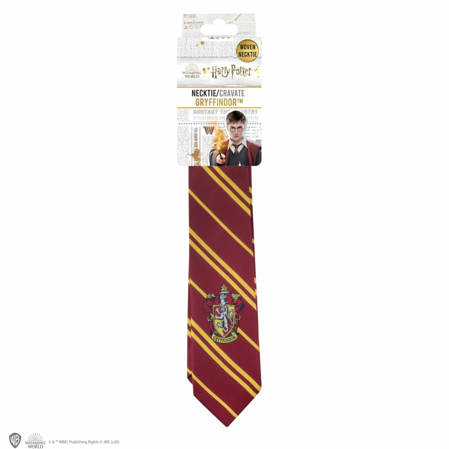 Cinereplicas Ties | Adults Woven Crest Gryffindor Tie