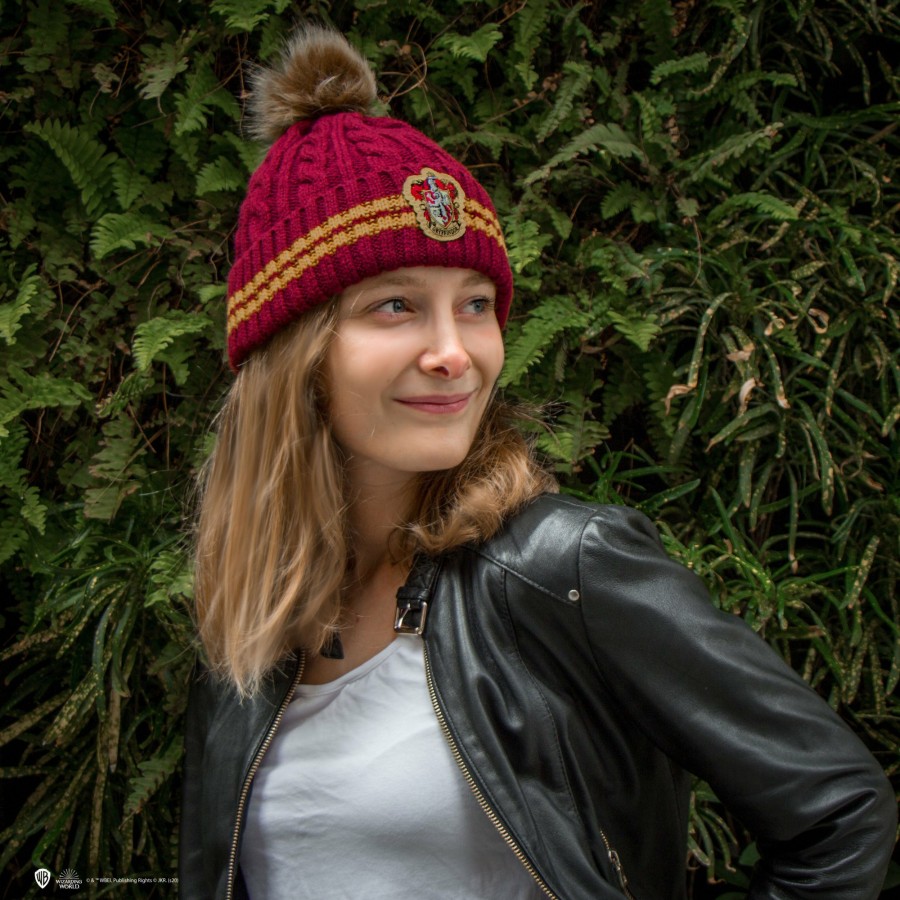 Cinereplicas Beanies | Gryffindor Pompom Beanie