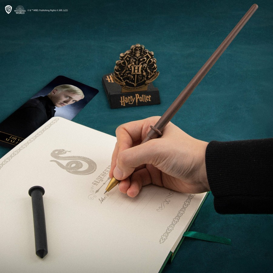 Cinereplicas Pens | Draco Malfoy Wand Pen With Stand & Lenticular Bookmark