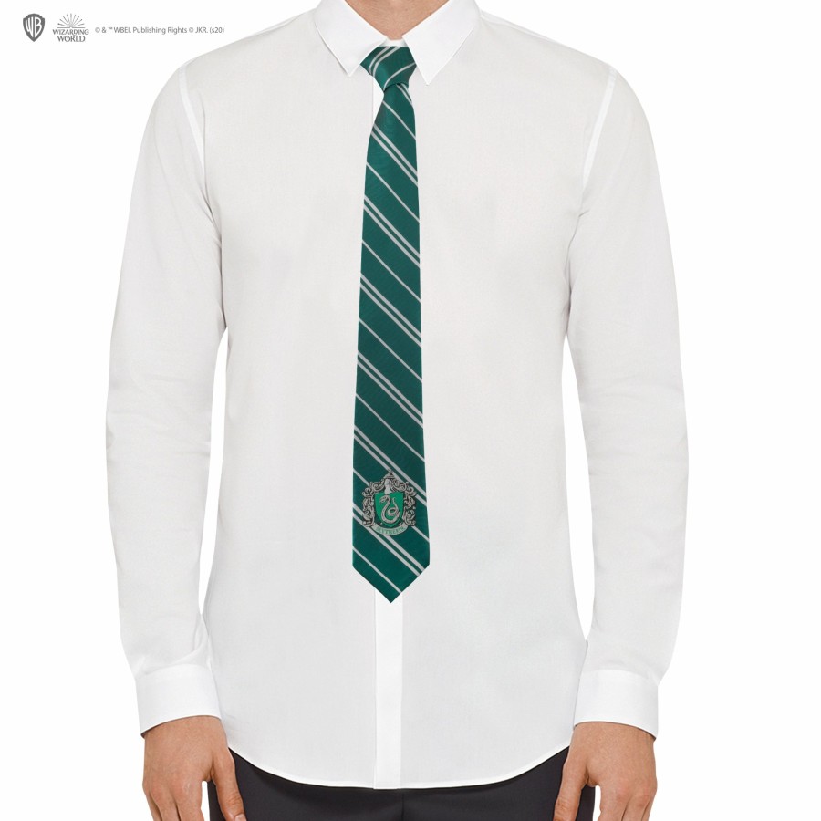 Cinereplicas Ties | Adults Woven Crest Slytherin Tie