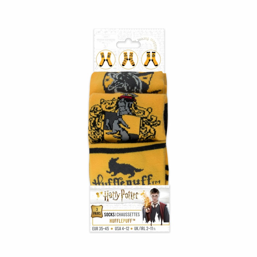 Cinereplicas Socks | Set Of 3 Hufflepuff Socks