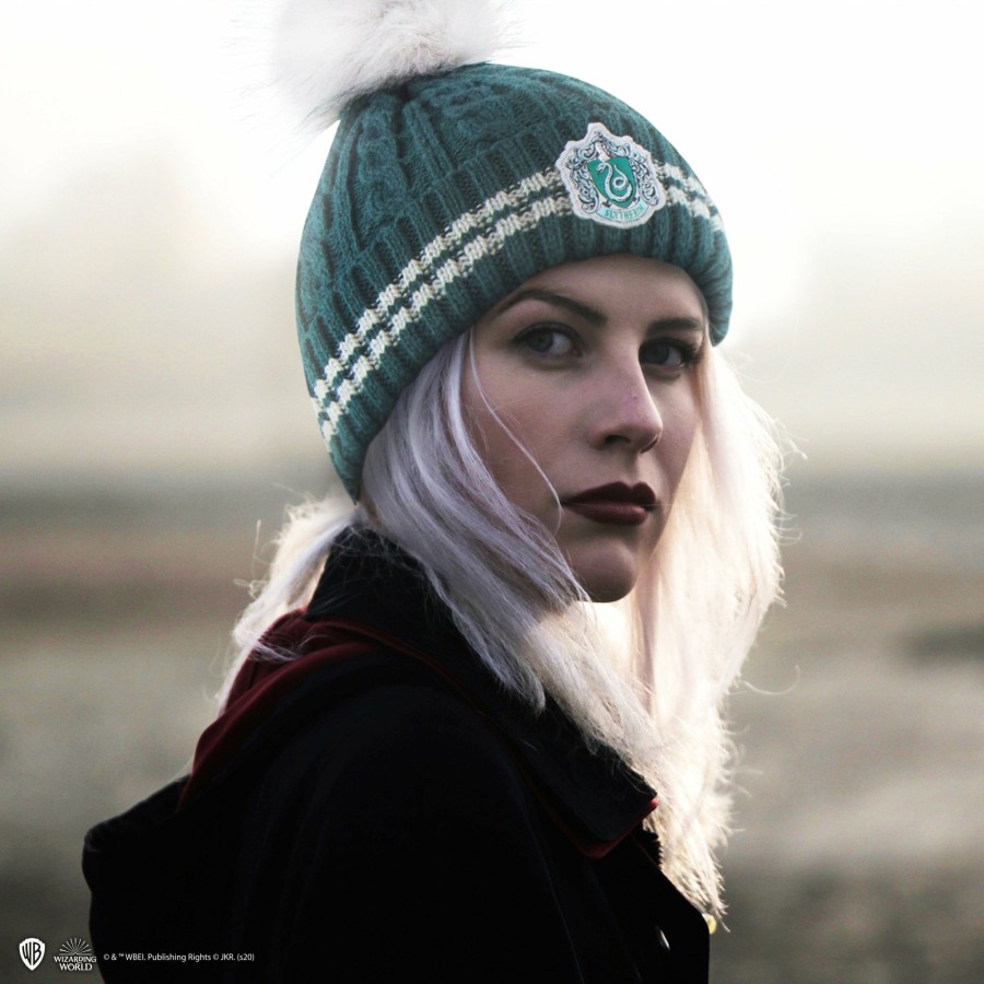 Cinereplicas Beanies | Slytherin Pompom Beanie