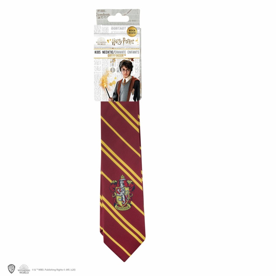 Cinereplicas Ties | Kids Woven Crest Gryffindor Tie