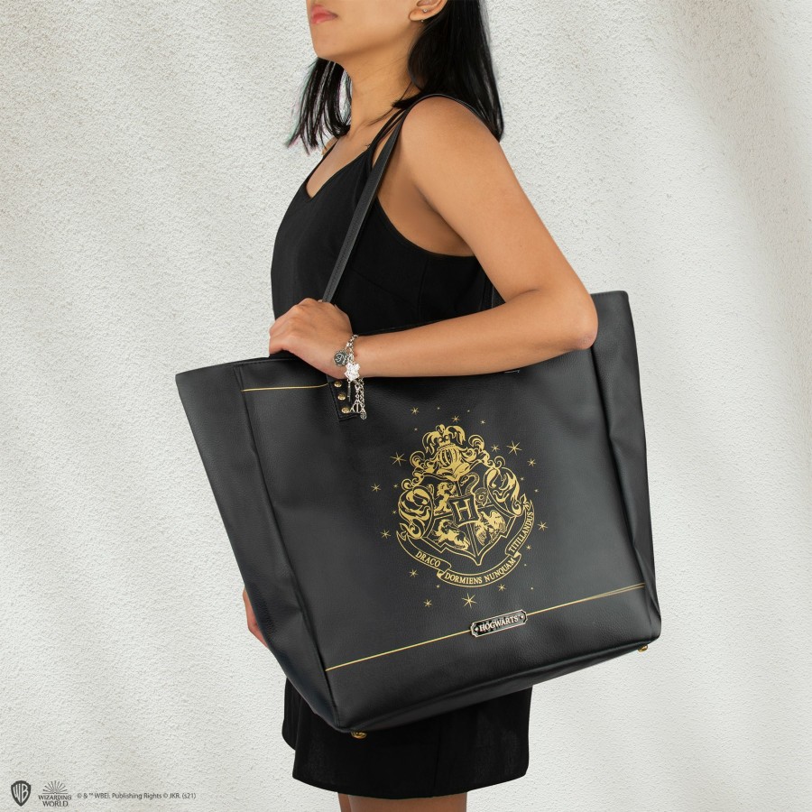 Cinereplicas Shopping Bags | Black Hogwarts Shopping Bag