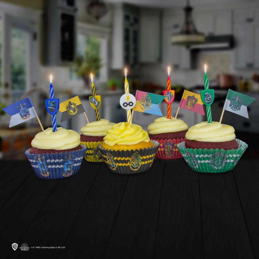 Cinereplicas Birthday Candles | Set Of 10 Hogwarts Houses Birthday Candles